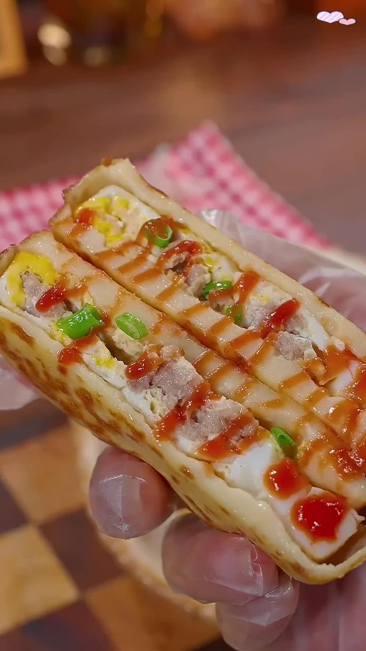 鸡蛋汉堡太香啦!我按照这个配方,第一次做就成功了