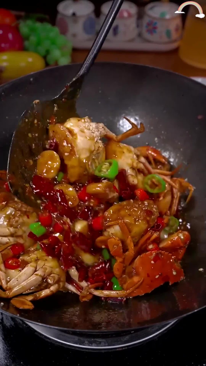 香辣肉蟹家常做法,简单易学,给老公惊喜!