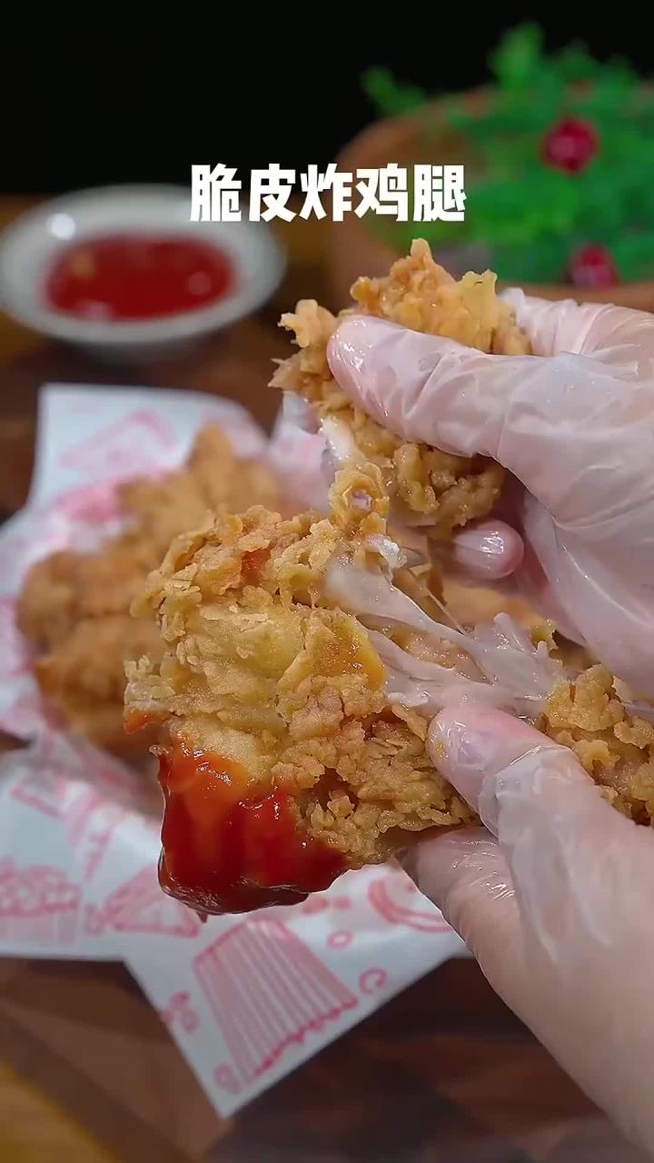 在家自制脆皮炸鸡腿，轻松享受炸鸡店的美味，简单又美味～
