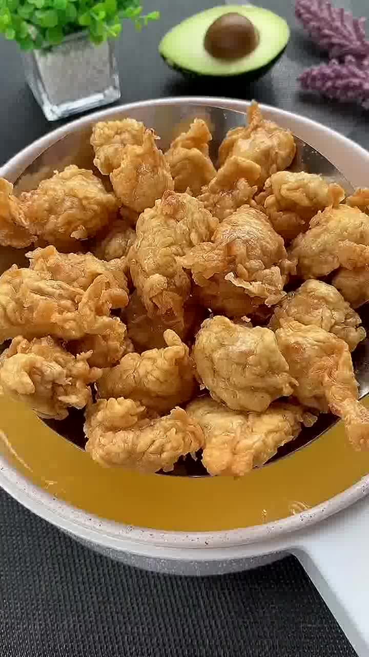 暑假在家为孩子准备的美味小吃,酥脆鸡米花做法大公开～