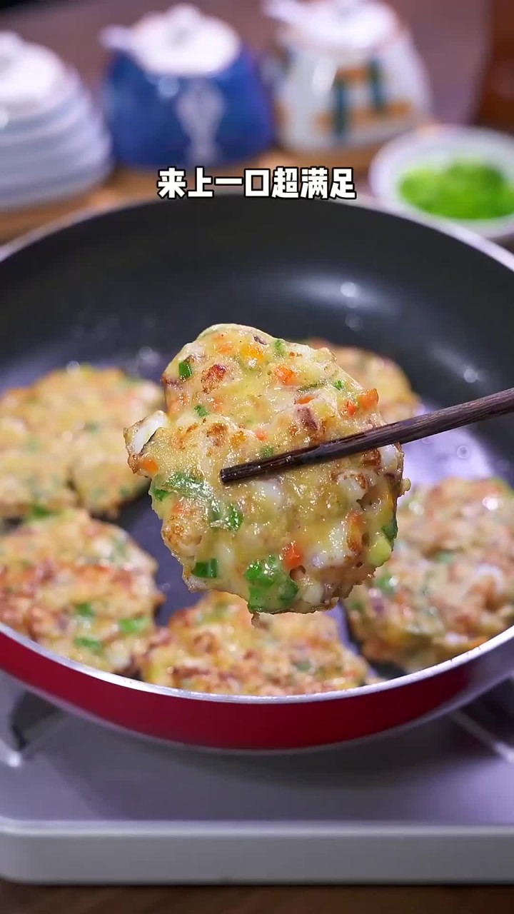 吃一口就爱上的韩式鱿鱼饼,小朋友们超喜欢的