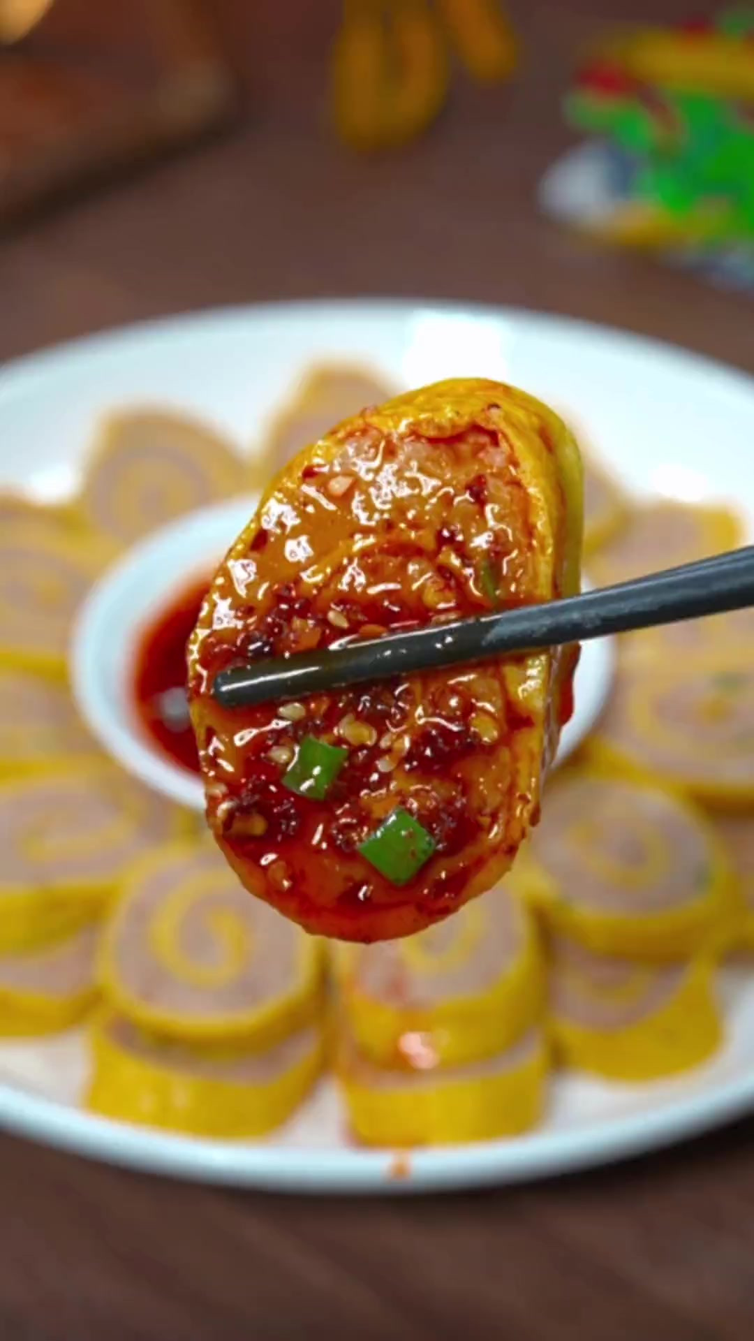 年夜饭最后一道硬菜黄金肉蛋卷,做法简单又好吃