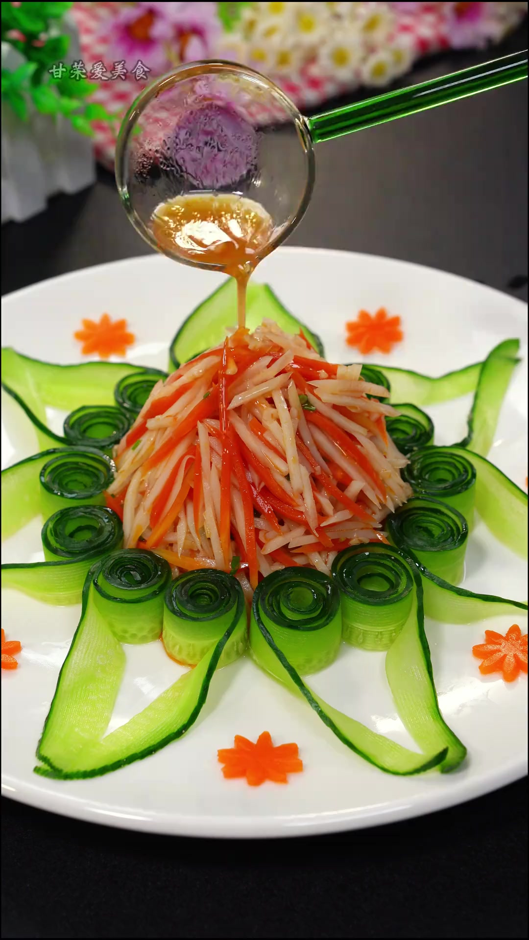 千丝万缕，莲藕这样做不仅颜值高，清脆爽口好吃又好看