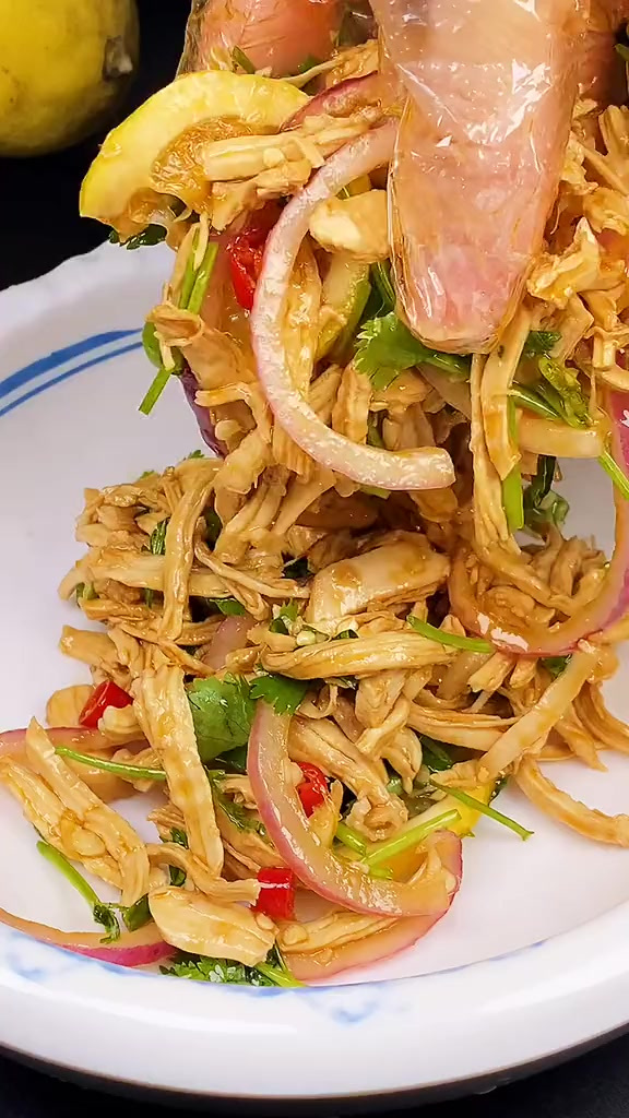 夏日家庭版开胃爽口小菜,柠檬手撕