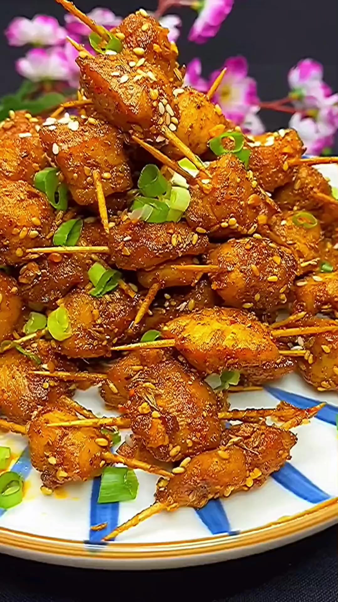 大家快点做起来吧 牙签肉