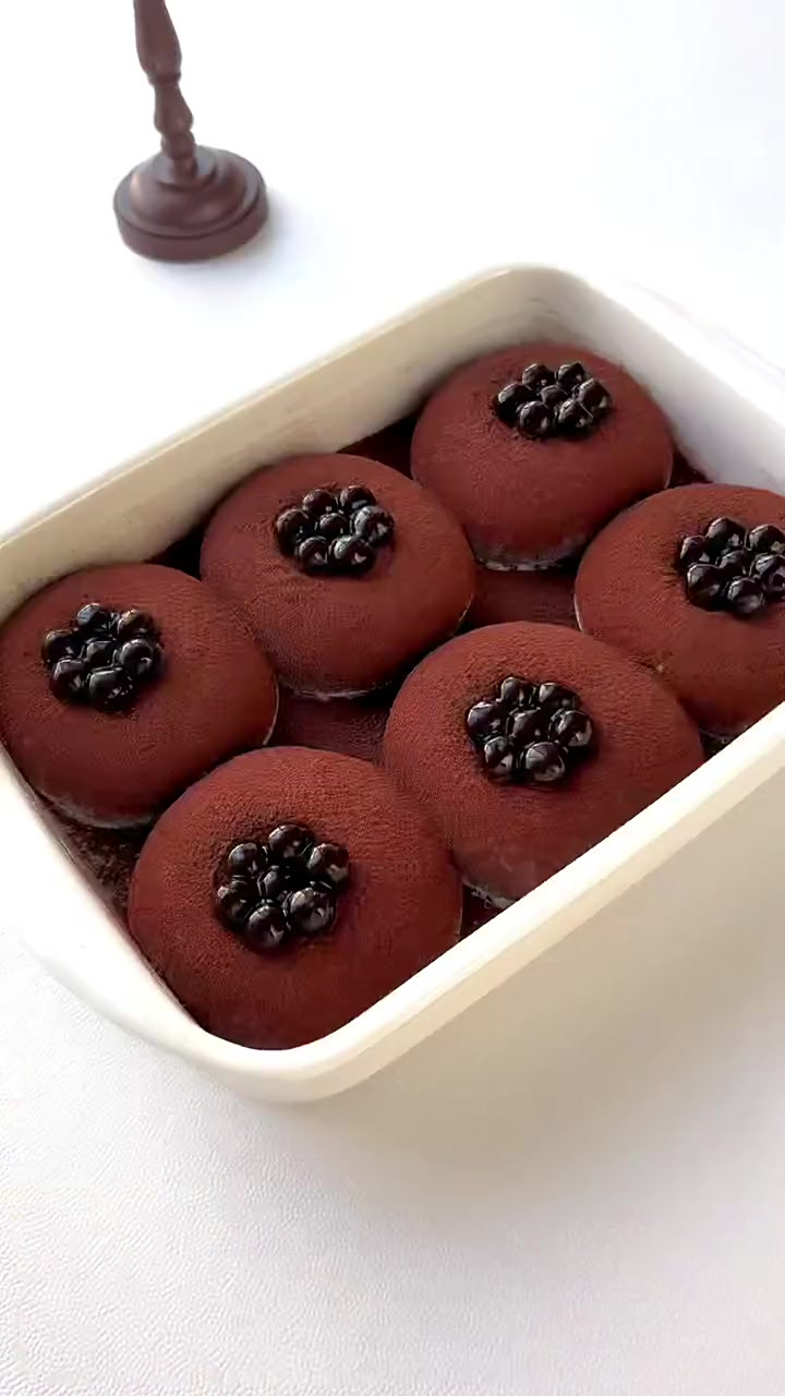 珍珠奶茶糯米糍免烤箱0失败糯叽叽的口感 一口爆浆～