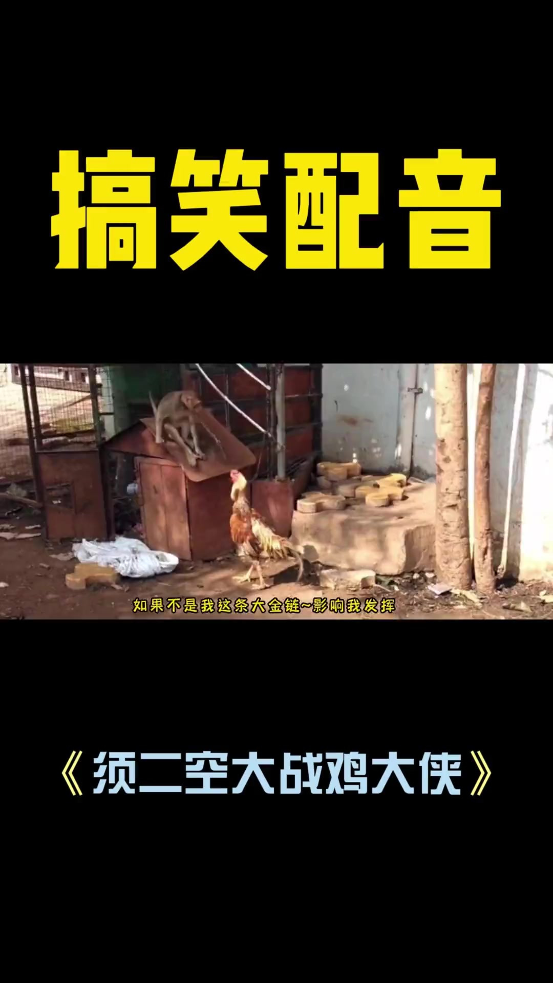 白话版搞笑配音《须二空大战鸡大侠》