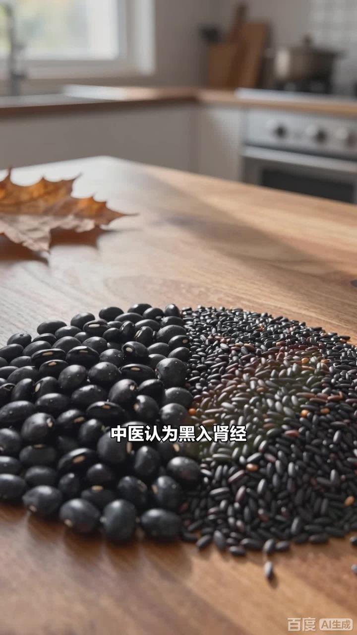 黑色食物中医理,黑豆黑芝麻黑米,日常点缀非药效