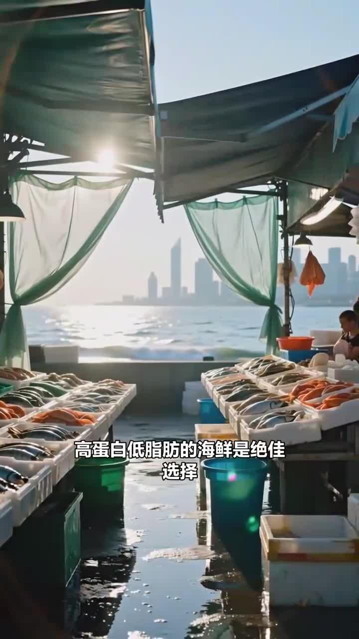 高蛋白低脂肪的 8 种海鲜，虾 + 蟹 + 扇贝 + 鲈鱼 + 鳕鱼