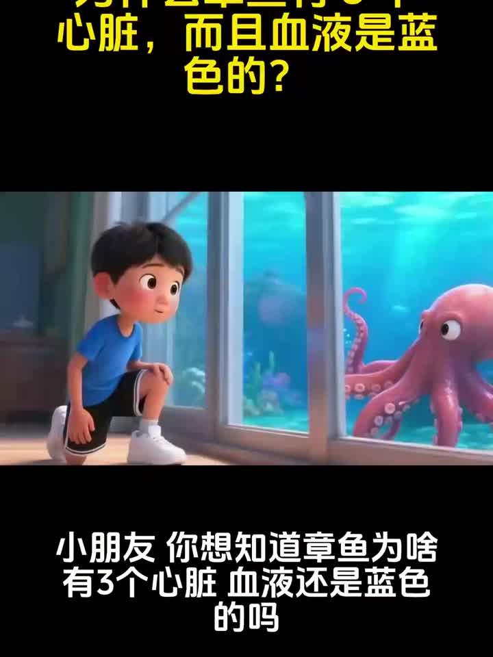 为什么章鱼有 3 个心脏，而且血液是蓝色的？
