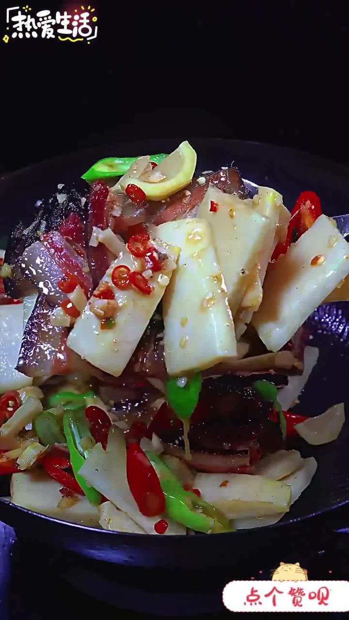 春笋炒腊肉 家常菜 湘菜