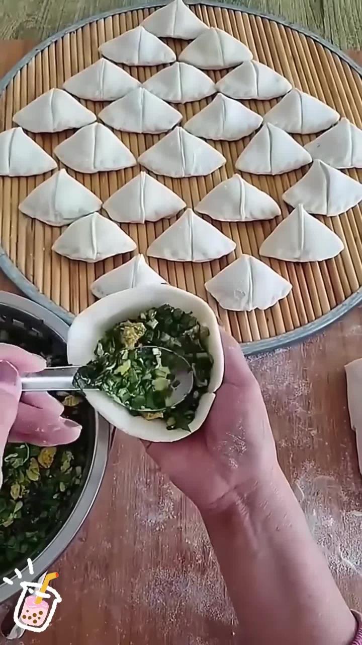 三角形的韭菜盒子的做法