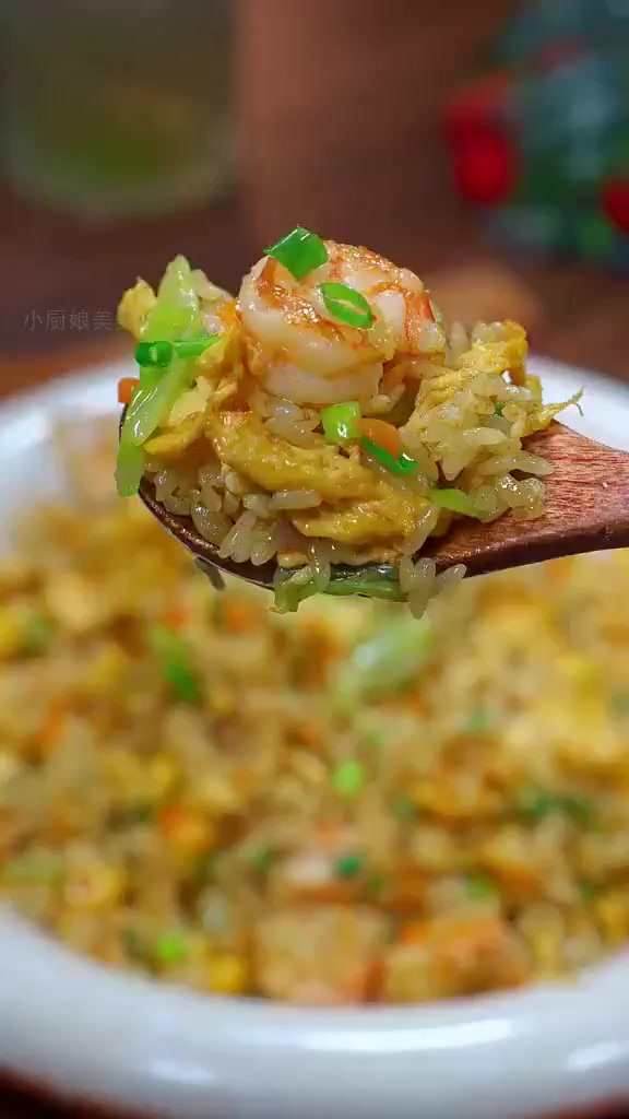 家常咖喱虾仁炒饭,一上桌就光盘的秘密