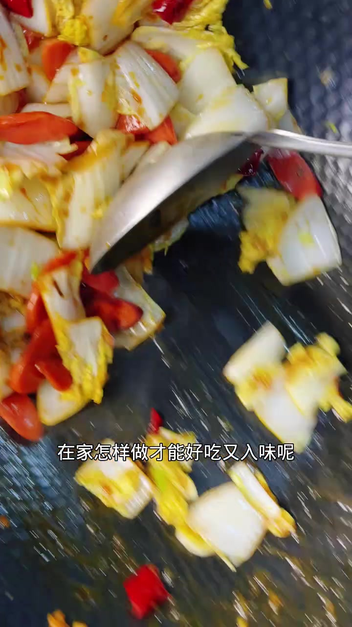 娃娃菜炒火腿，这样做老好吃了