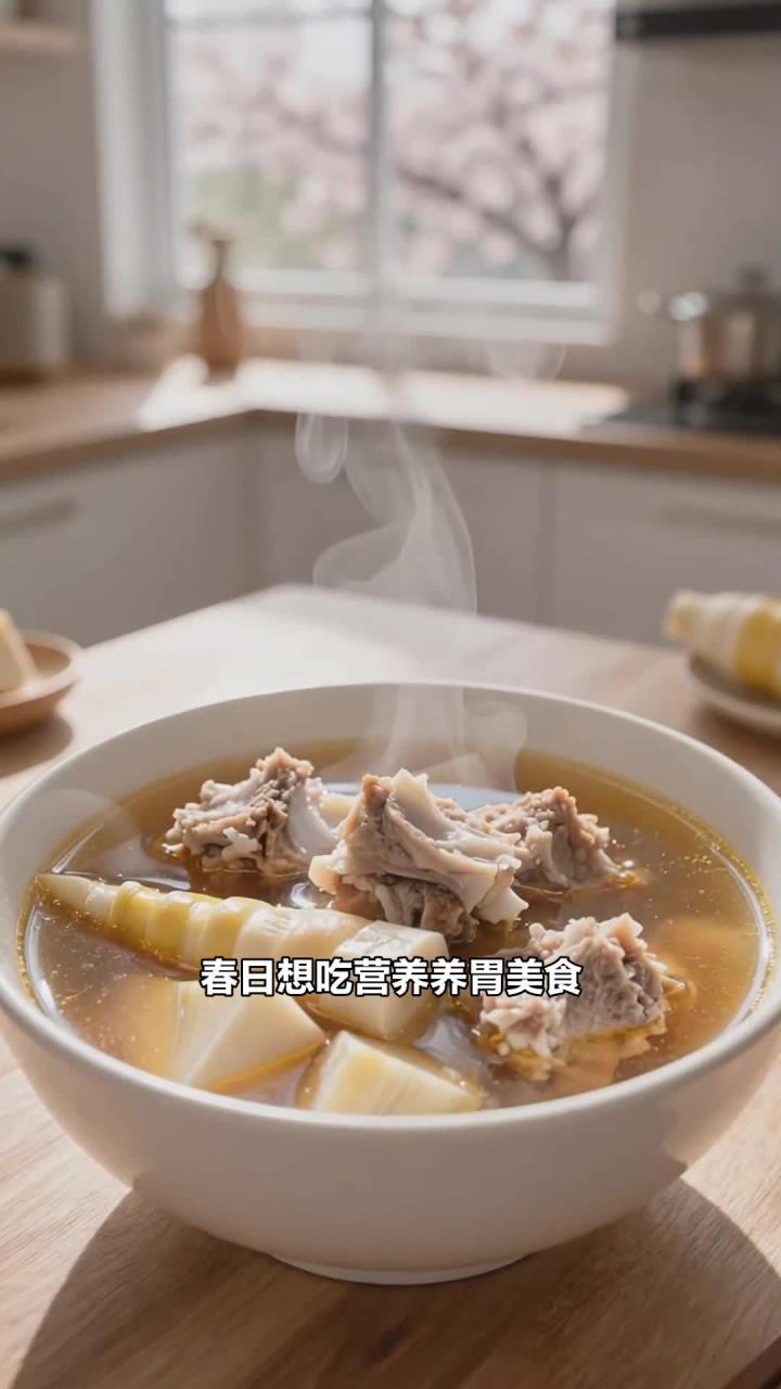 春日多吃春笋炖排骨,营养均衡,健脾养胃味道好