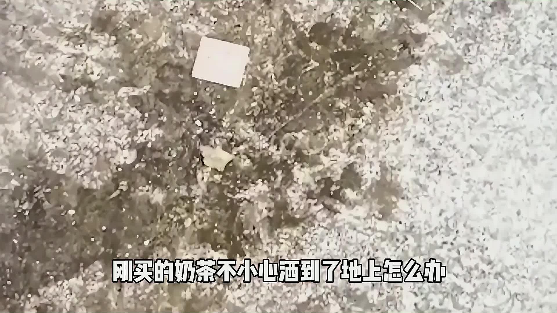 刚买的奶茶不小心洒到了地上怎么办