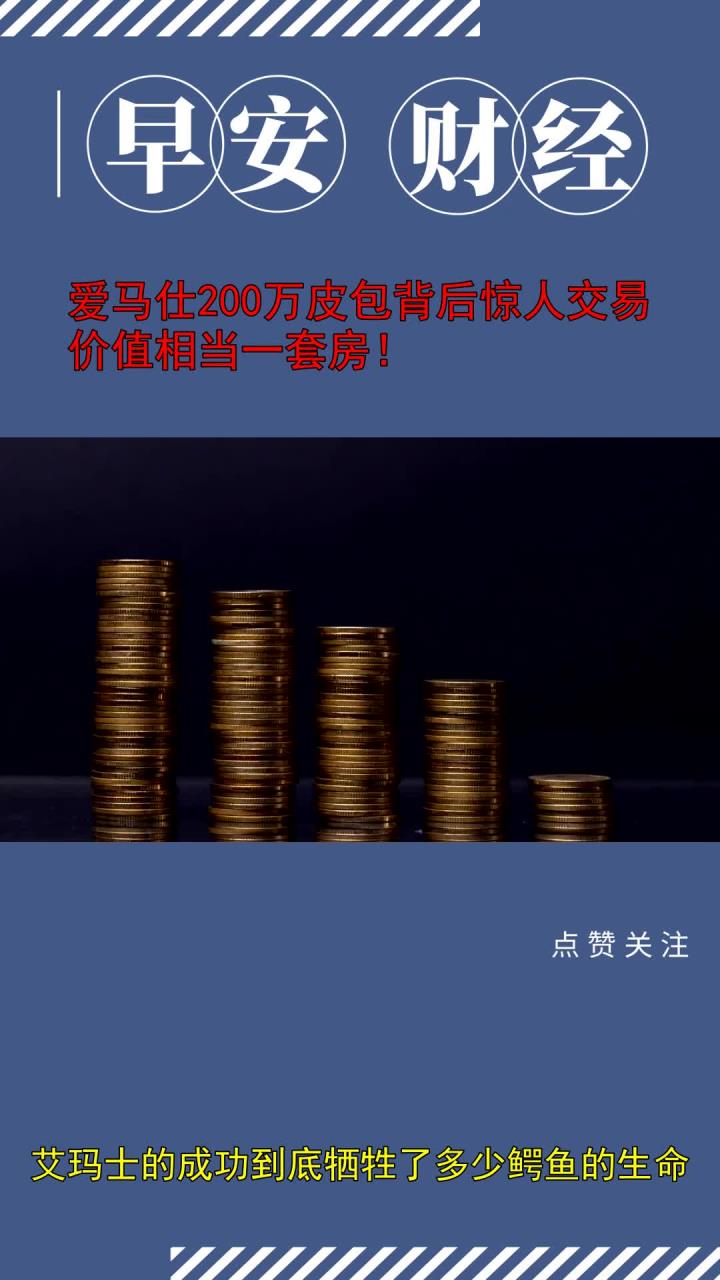 爱马仕200万皮包背后惊人交易,价值相当一套房!