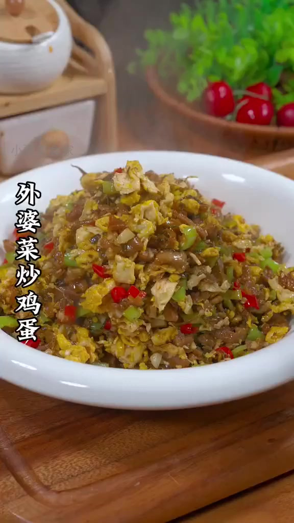 一碗外婆菜炒鸡蛋,米饭瞬间被抢光!