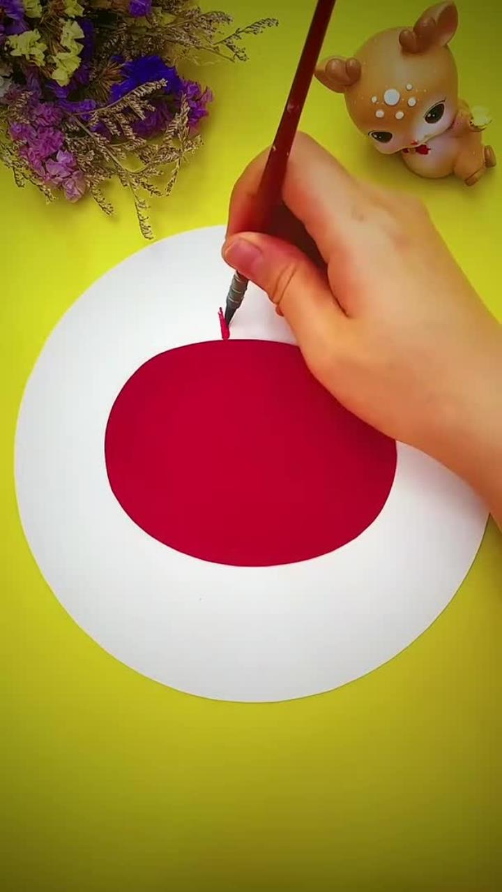 儿童画:大螃蟹 手工 育儿 创意画 画画 绘画 画画教程 美术 幼儿园手工 丙烯画 亲子