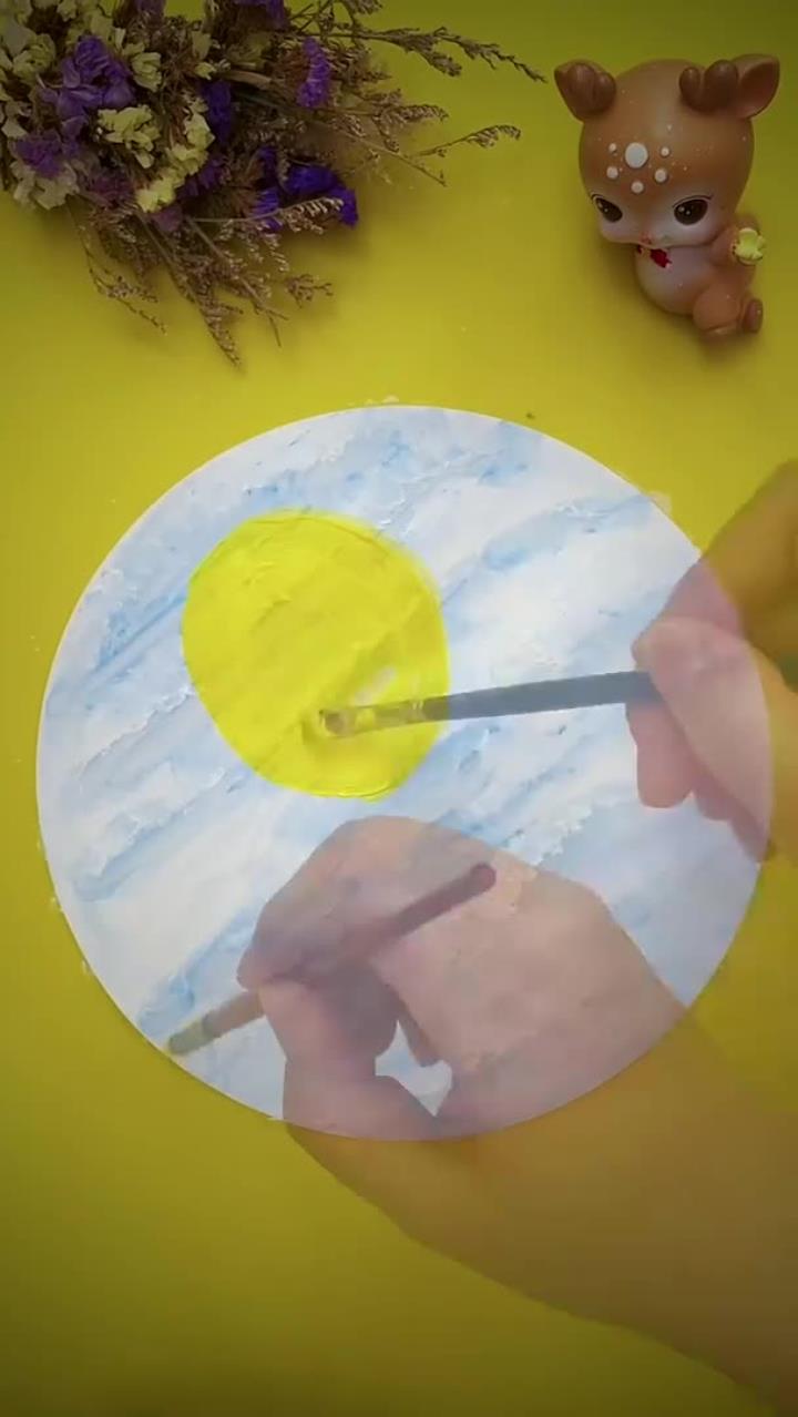 创意丙烯画:萌萌的章鱼 适合4-6岁儿童 儿童画 亲子教育 育儿 手工 少儿美术 八爪鱼