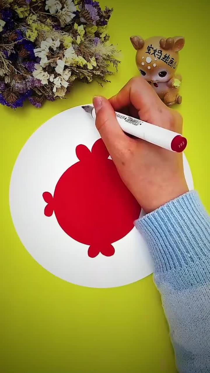 创意画:年年有鱼……鱼 剪纸 贴纸 绘画 创意美术 儿童画 少儿美术 手工 手工diy 超