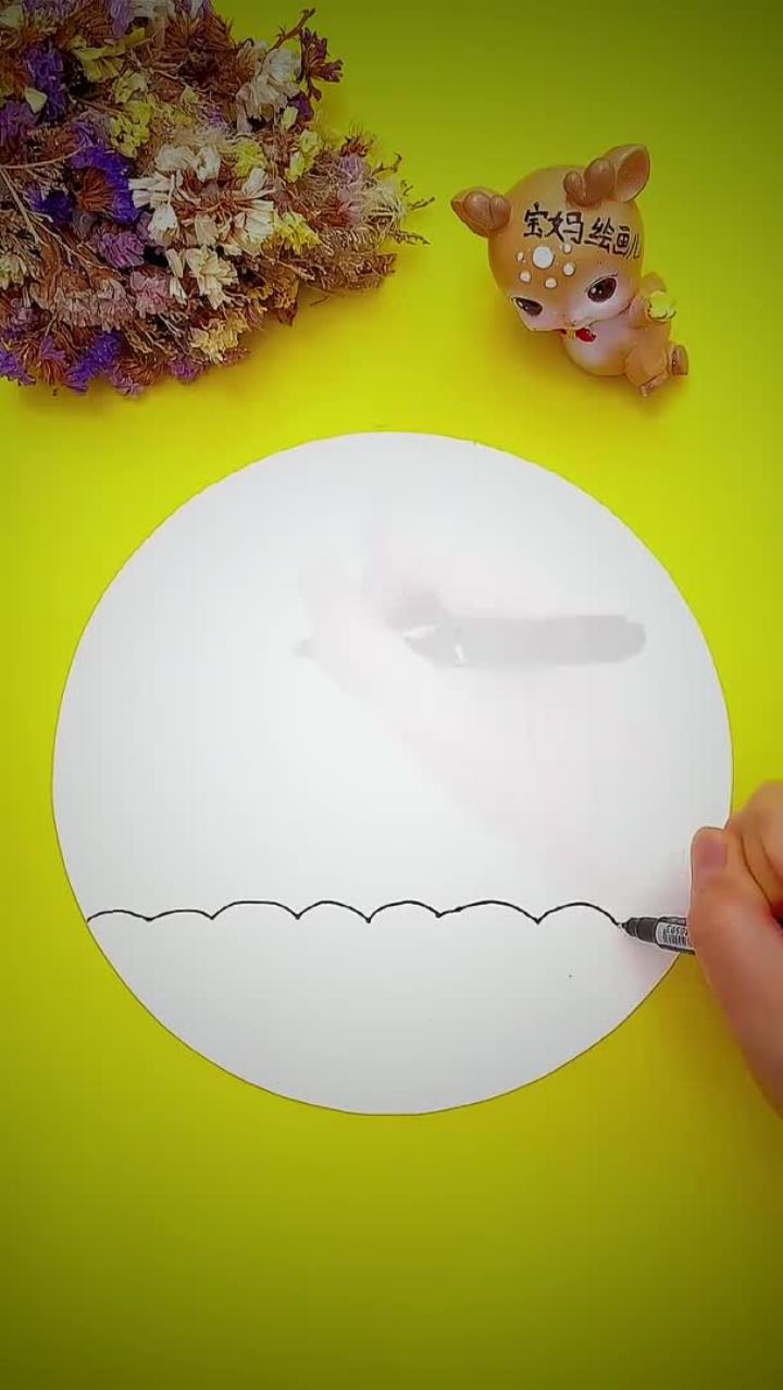 马克笔画:美美的白天鹅……马克笔上色 天鹅 画画教程 动物简笔画 简笔画 动物创意画