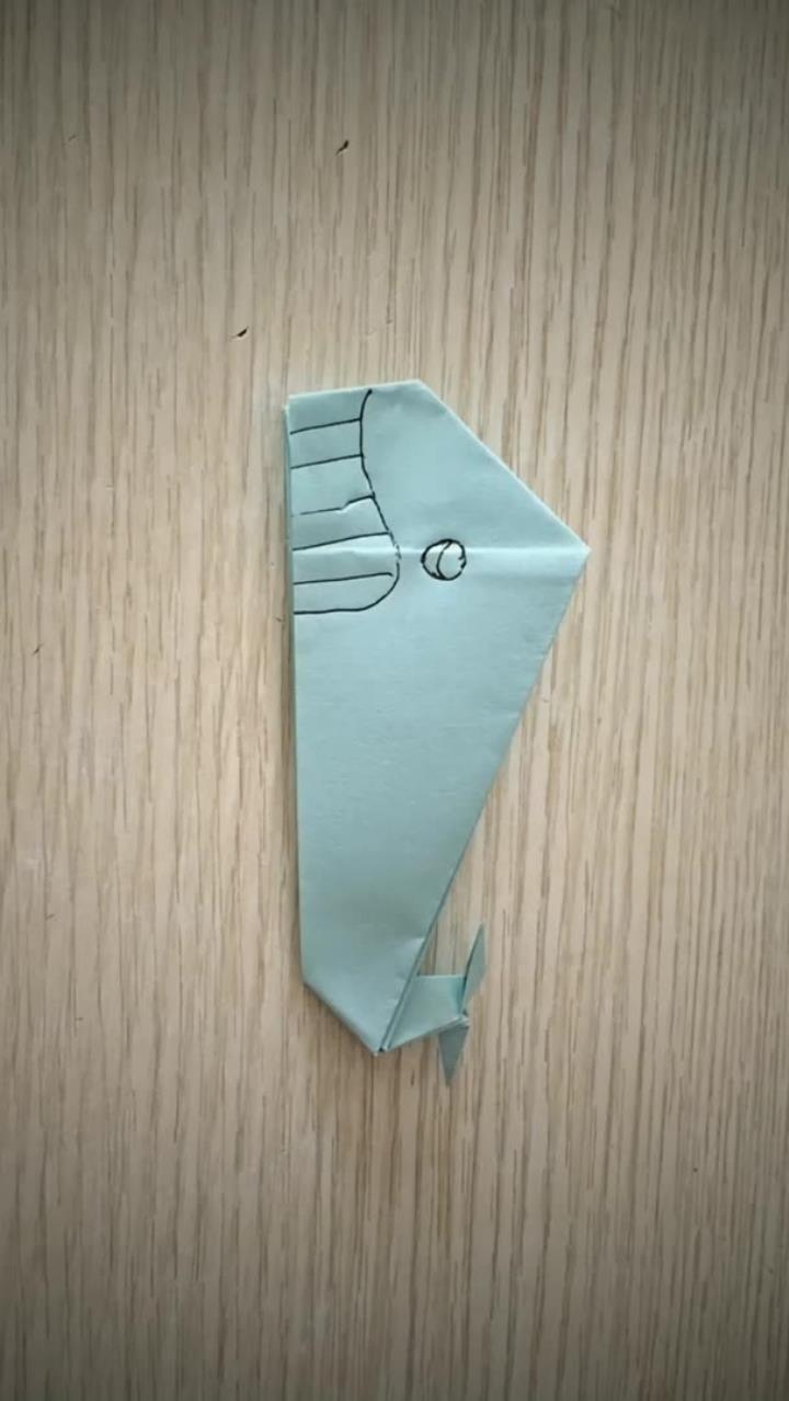 亲子手工折纸-鲸鱼