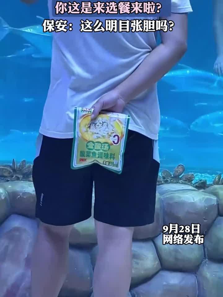 先生,这是海底隧道不是海底捞!你来选餐了是吧?