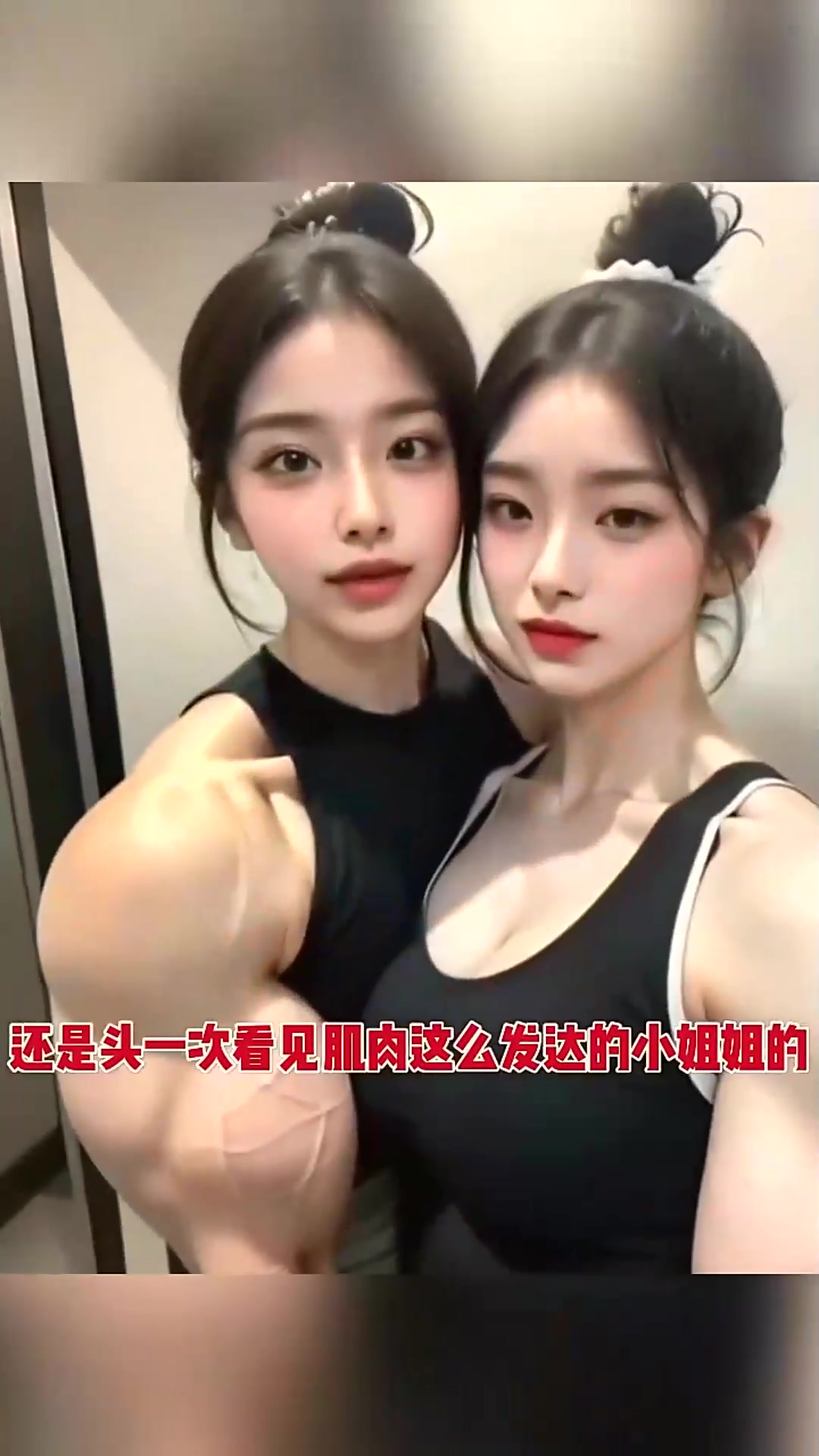  肌肉小姐姐，没人敢娶！