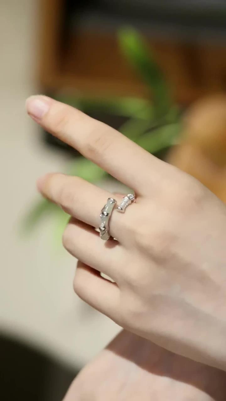 竹影和诗瘦,梅花入梦香,首饰分享,古风饰品,戒指,原