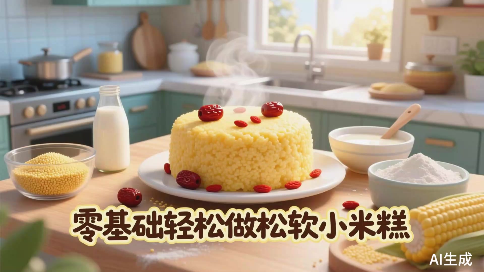 零基础也能做?松软小米糕制作秘籍大公开
