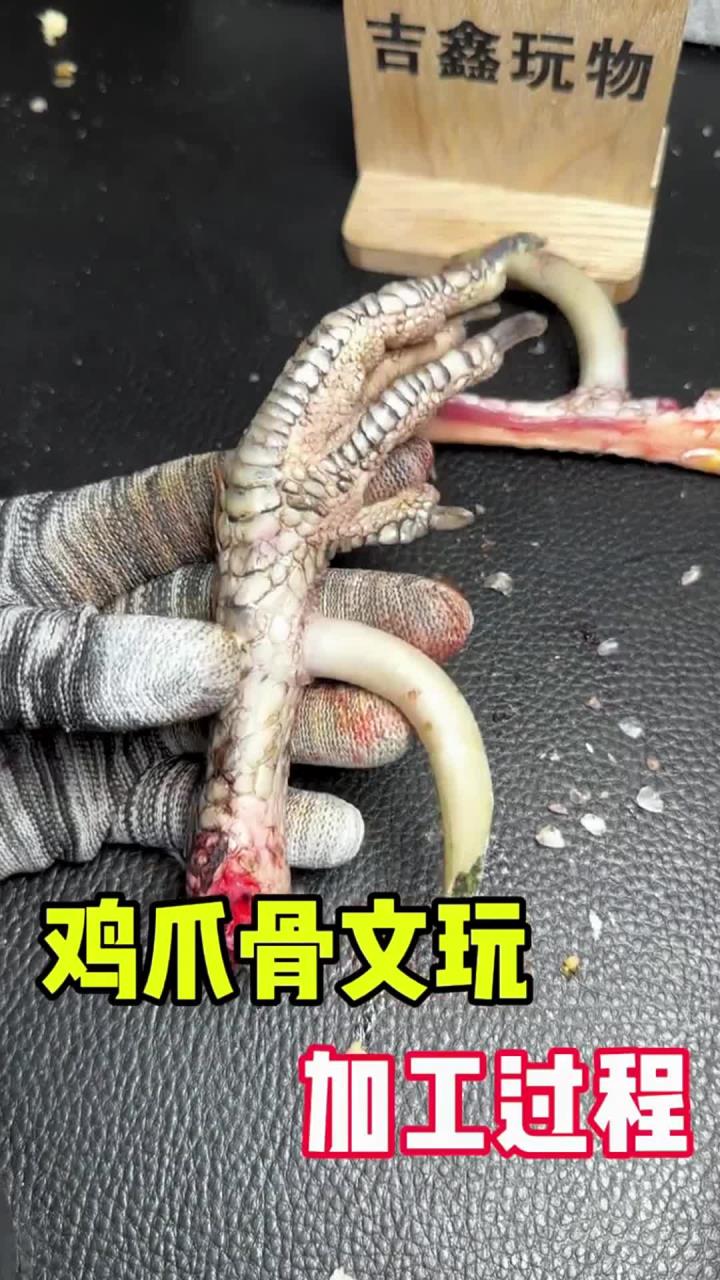 文玩鸡爪骨,文玩鸡蹬子,文玩手把件,盘它