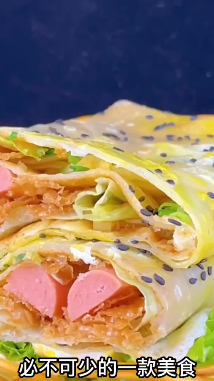 冬天早餐吃什么!煎饼果子来一套