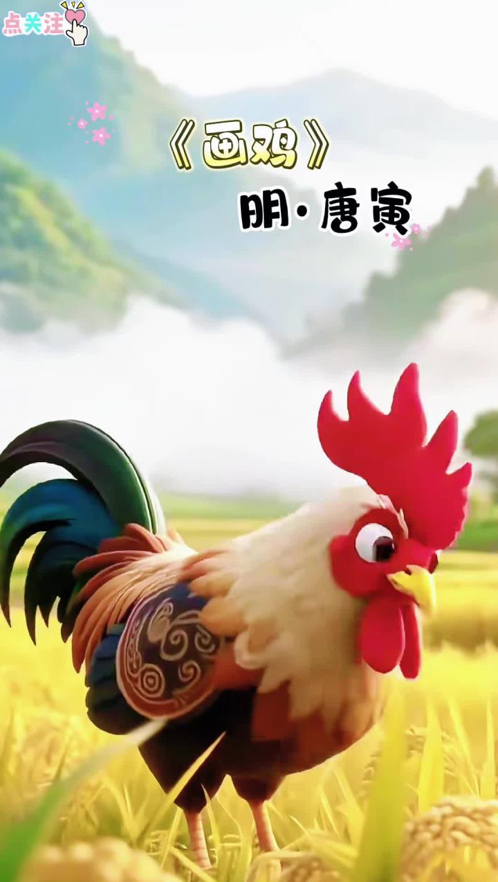 《画鸡》