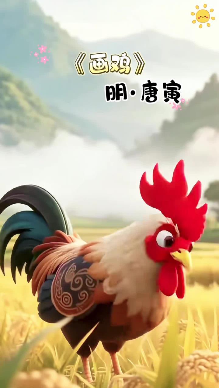 《画鸡》