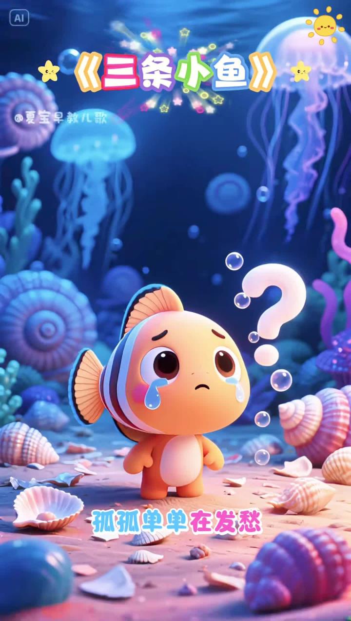 《小鱼水中游》早教儿歌