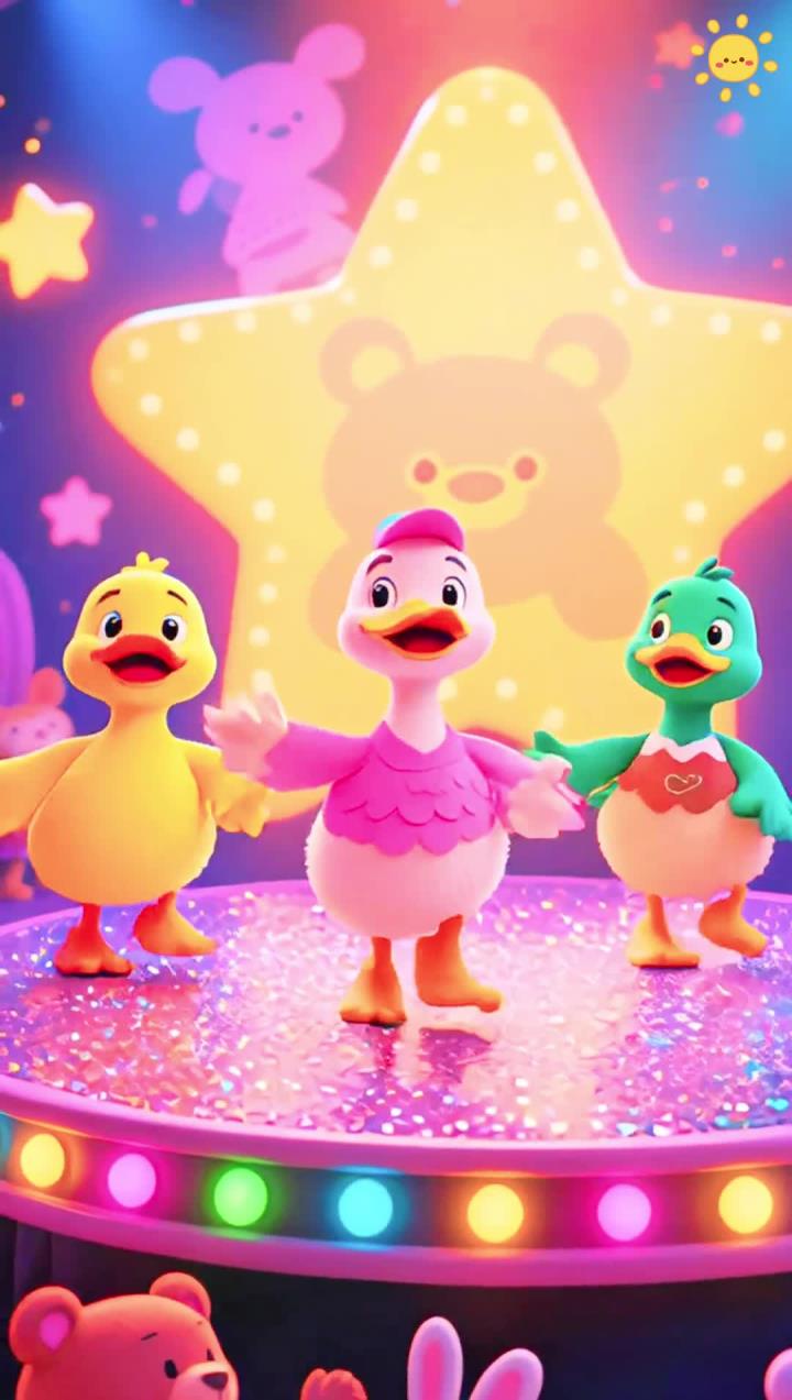 儿歌多多 小鸭子嘎嘎嘎爱吃那小鱼虾