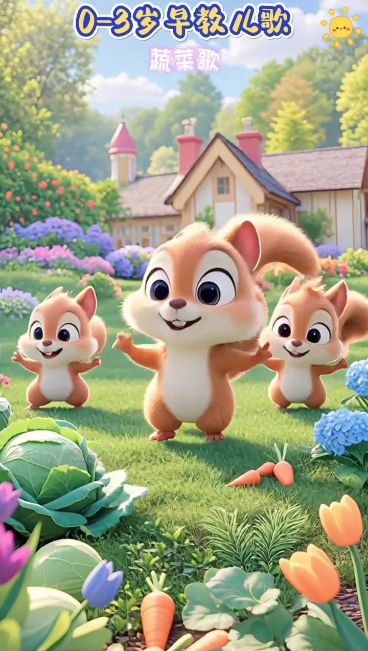 儿歌多多0-3岁儿歌大全 100首最火儿歌连放《蔬菜歌》儿歌多多500首自动连续播放 儿歌