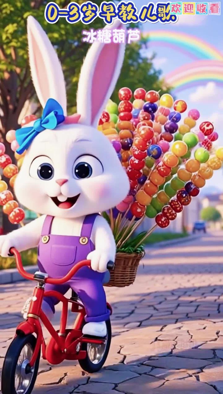 儿歌多多0-3岁儿歌大全《冰糖葫芦》儿歌童谣早教0-3岁 儿歌跳跳1-3岁幼儿儿歌动画