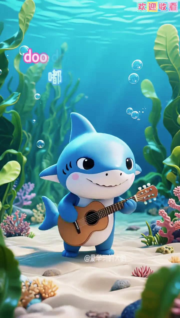 启蒙早教儿歌《baby shark》,鲨鱼宝宝儿歌,鲨鱼宝宝嘟嘟嘟,儿童启蒙早教儿歌,好听