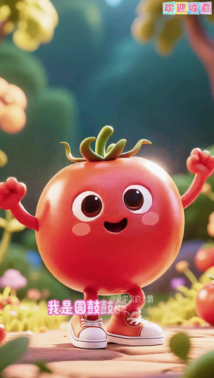启蒙早教儿歌《蔬菜水果歌》蔬菜水果儿歌，认识蔬菜水果，宝宝认颜色，儿童启蒙早教