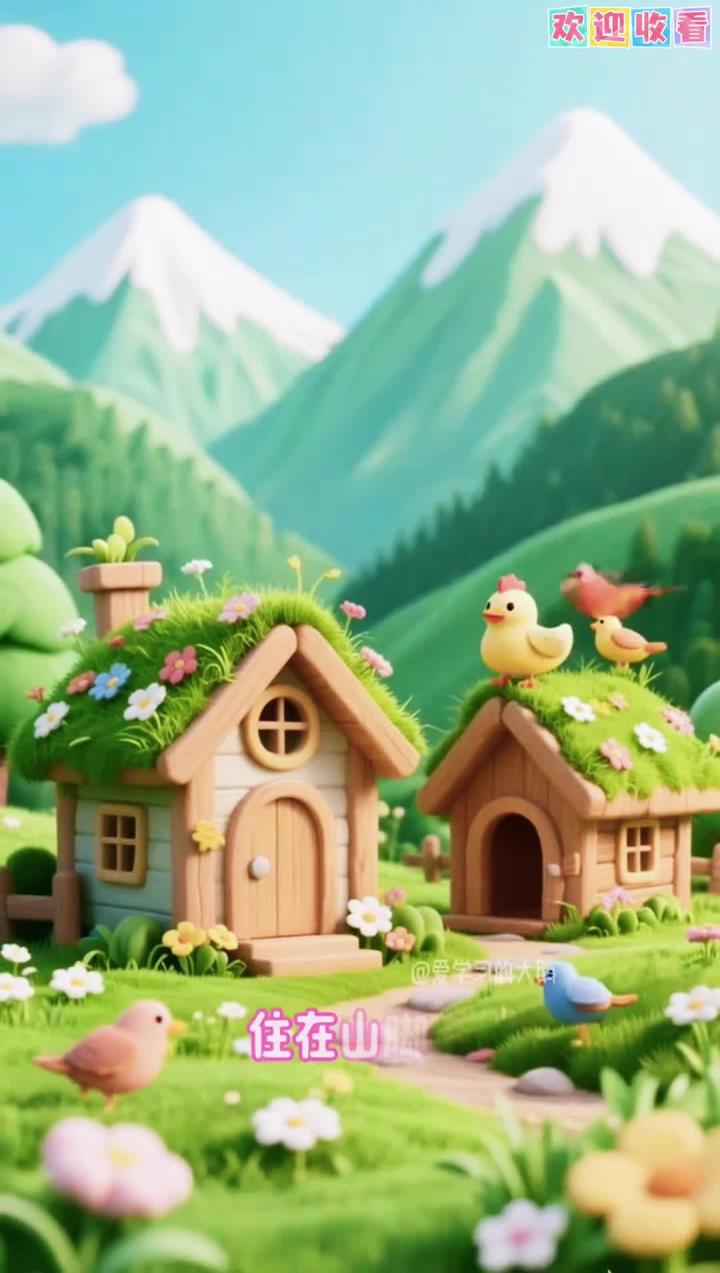 启蒙早教儿歌《小鸡和小鸭》，早教儿歌，动画启蒙，儿歌动画，跳舞儿歌，贝乐虎儿歌