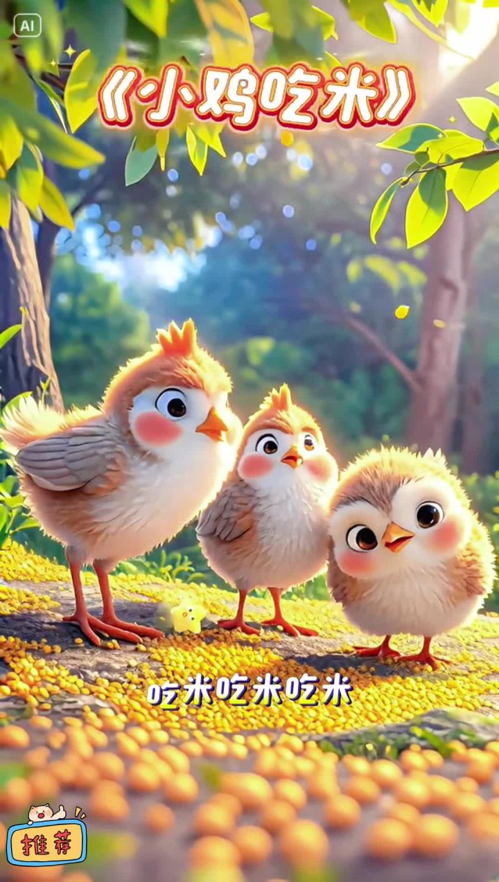 《小鸡吃米》儿歌