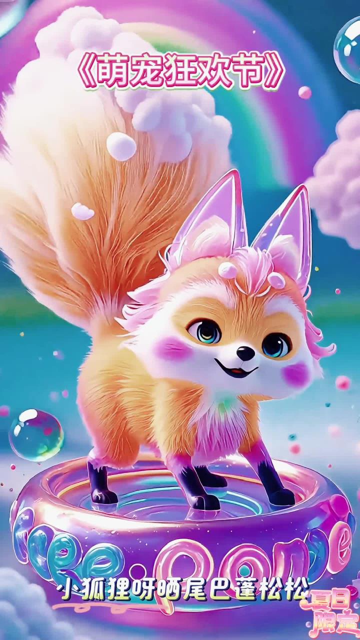 儿童启蒙早教儿歌《萌宠狂欢节》儿歌多多 小狐狸 小企鹅 小熊猫 小蜗牛呀画银线 亮