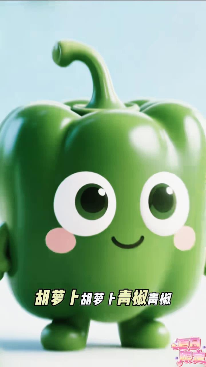 启蒙早教儿歌—《我喜欢吃蔬菜》多种多样的蔬菜