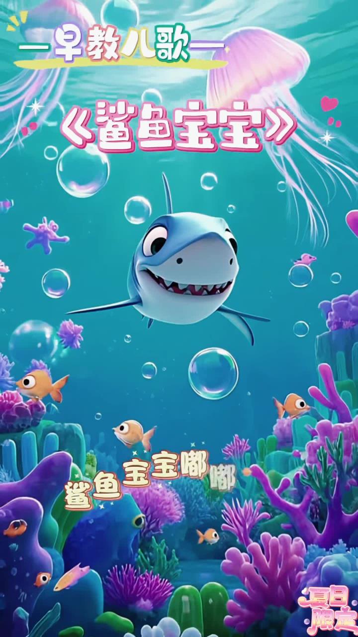 宝宝早教儿歌《鲨鱼宝宝》