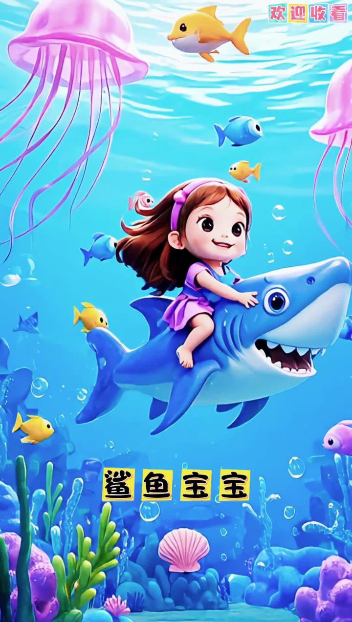 鲨鱼一家 鲨鱼宝宝嘟嘟嘟