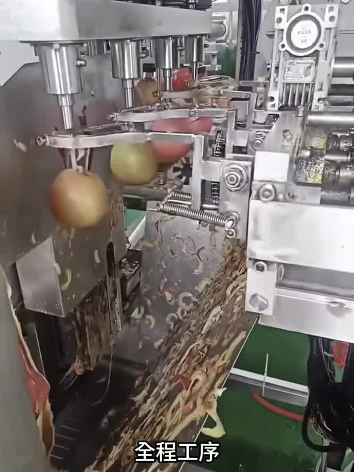 原来这就是制作苹果罐头的流水线工厂