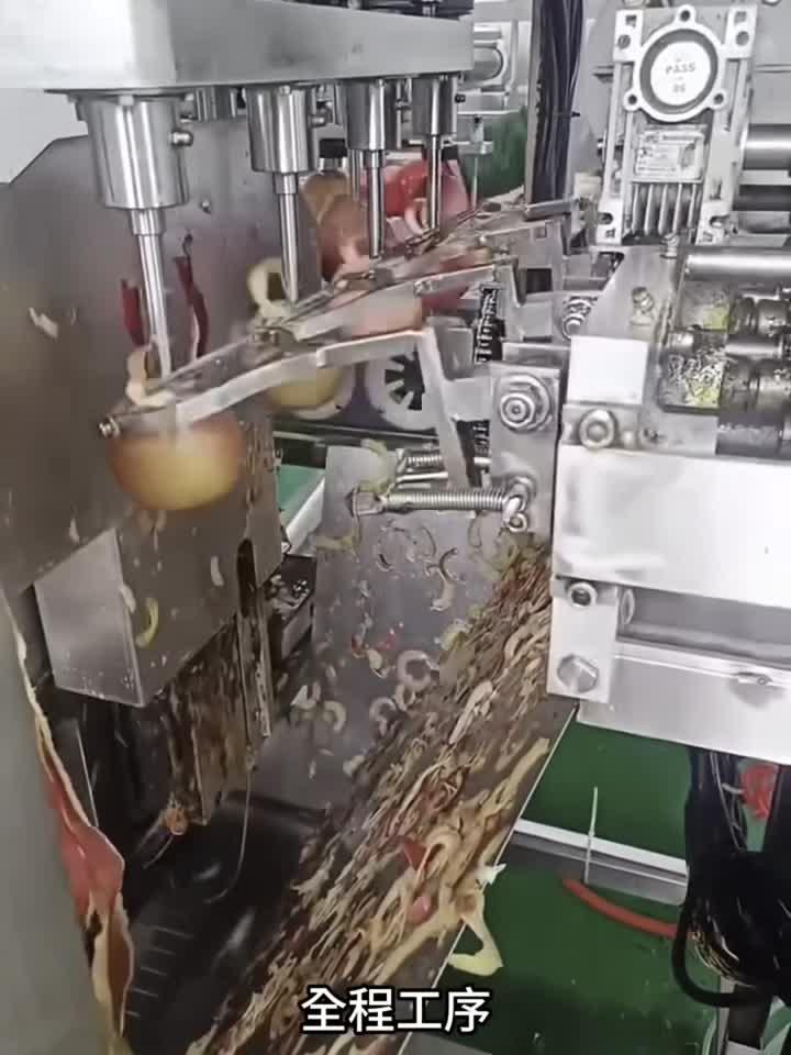 原来这就是制作苹果罐头的流水线工厂