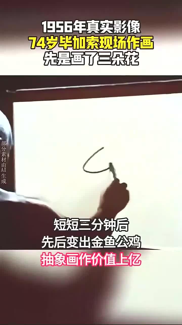 毕加索1956年创作的珍贵作品,仅用三分钟却市值过亿的真实记录